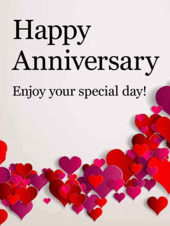 Happy Anniversary! Enjoy your special Day!