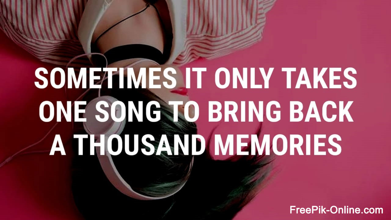 Sometimes it only takes one song to bring back a thousand memories